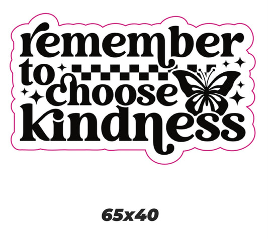 Remember to choose kindness Sticker