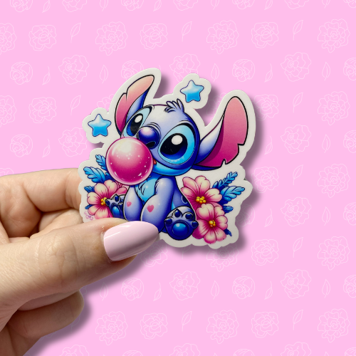 Stitch Bubblegum Sticker