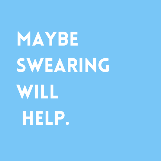 Maybe swearing will help Fridge Magnet