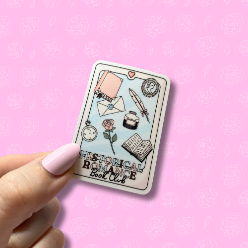 Historical Romance Book Club Tarot Card Sticker