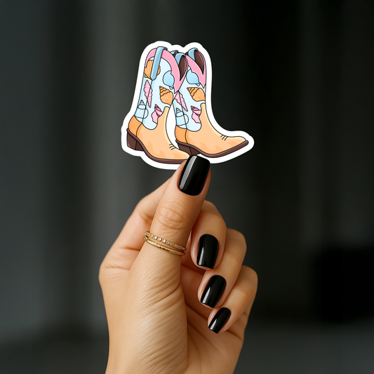 Coastal Cowgirl Boots Sticker