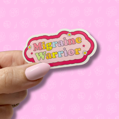 Migraine Warrior Pink Sticker