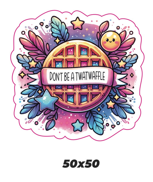 Dont be a twatwaffle Sticker