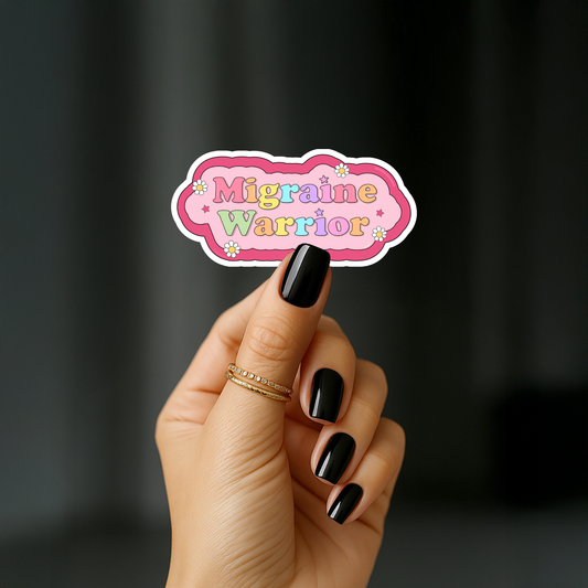 Migraine Warrior Pink Sticker