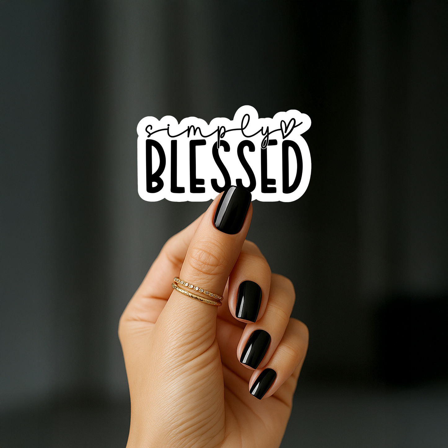 Simply blessed Sticker
