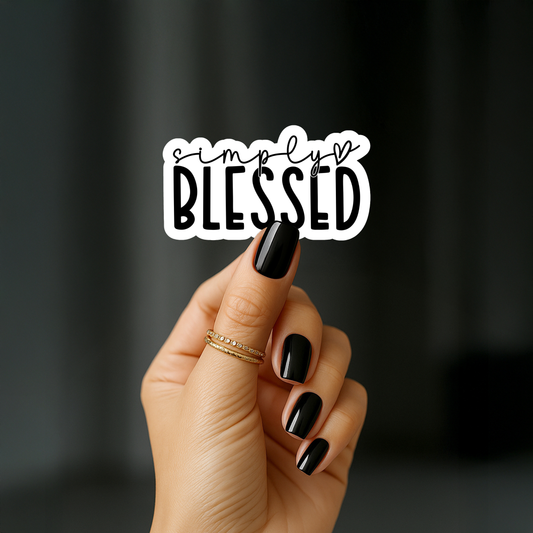 Simply blessed Sticker