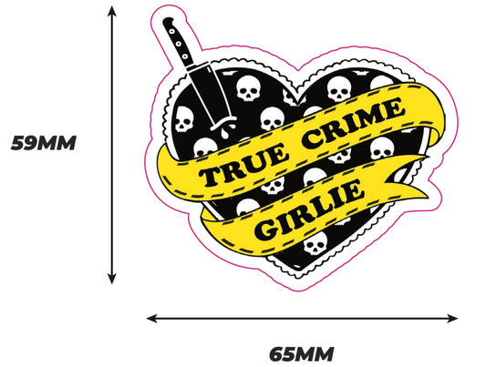 True crime girlie Sticker