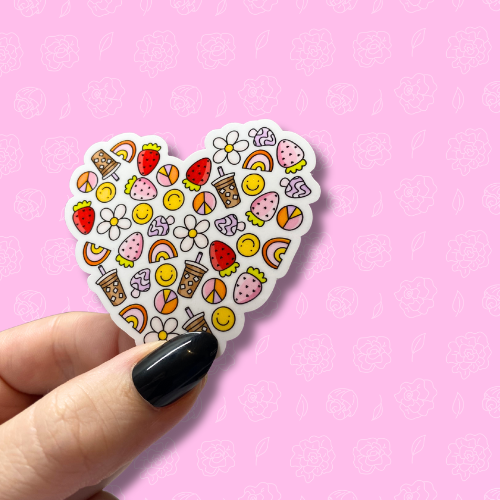 Summer vibe heart Sticker