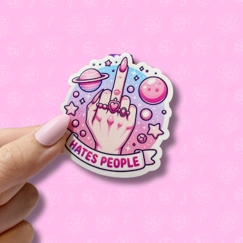 I hate people Sticker