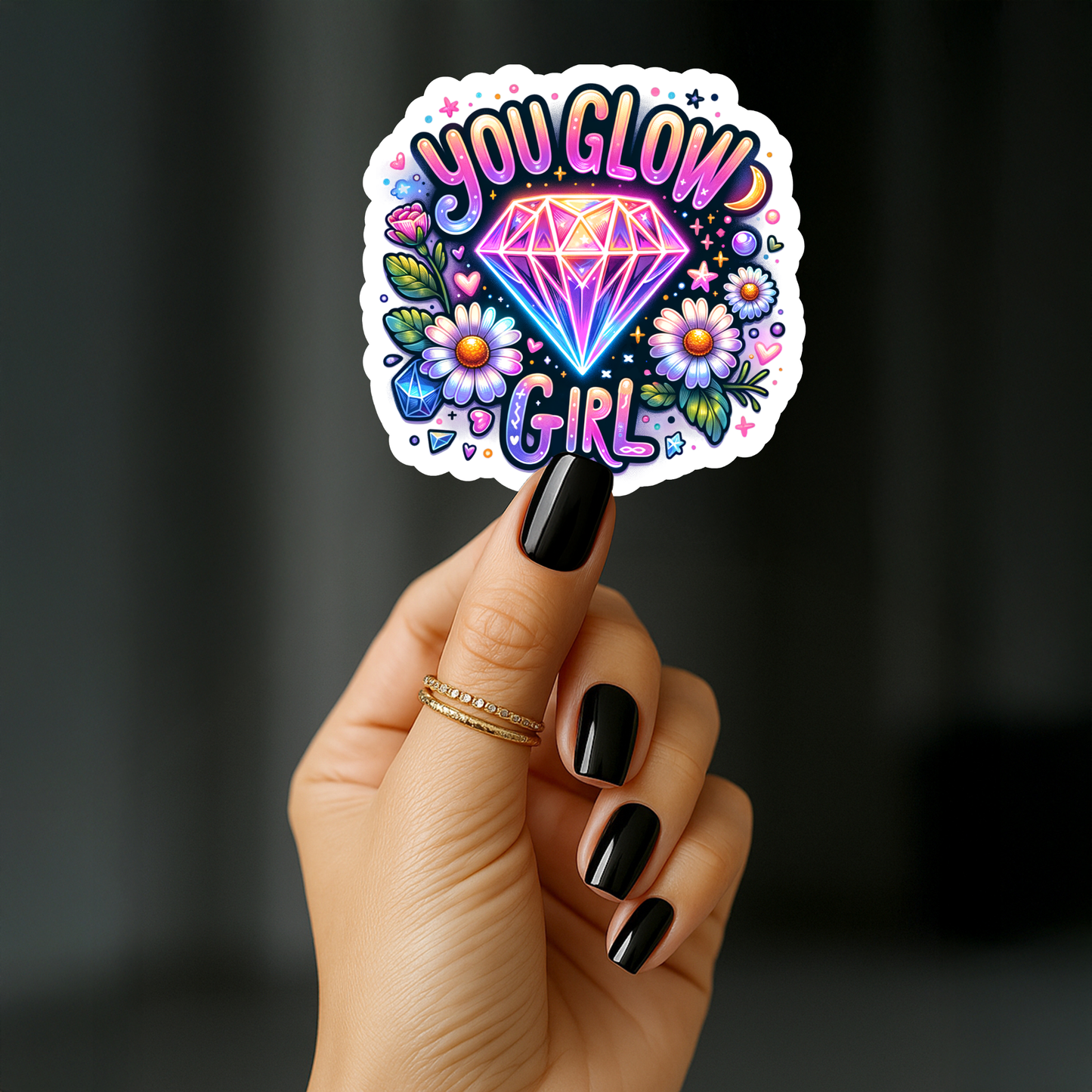 You glow girl Sticker