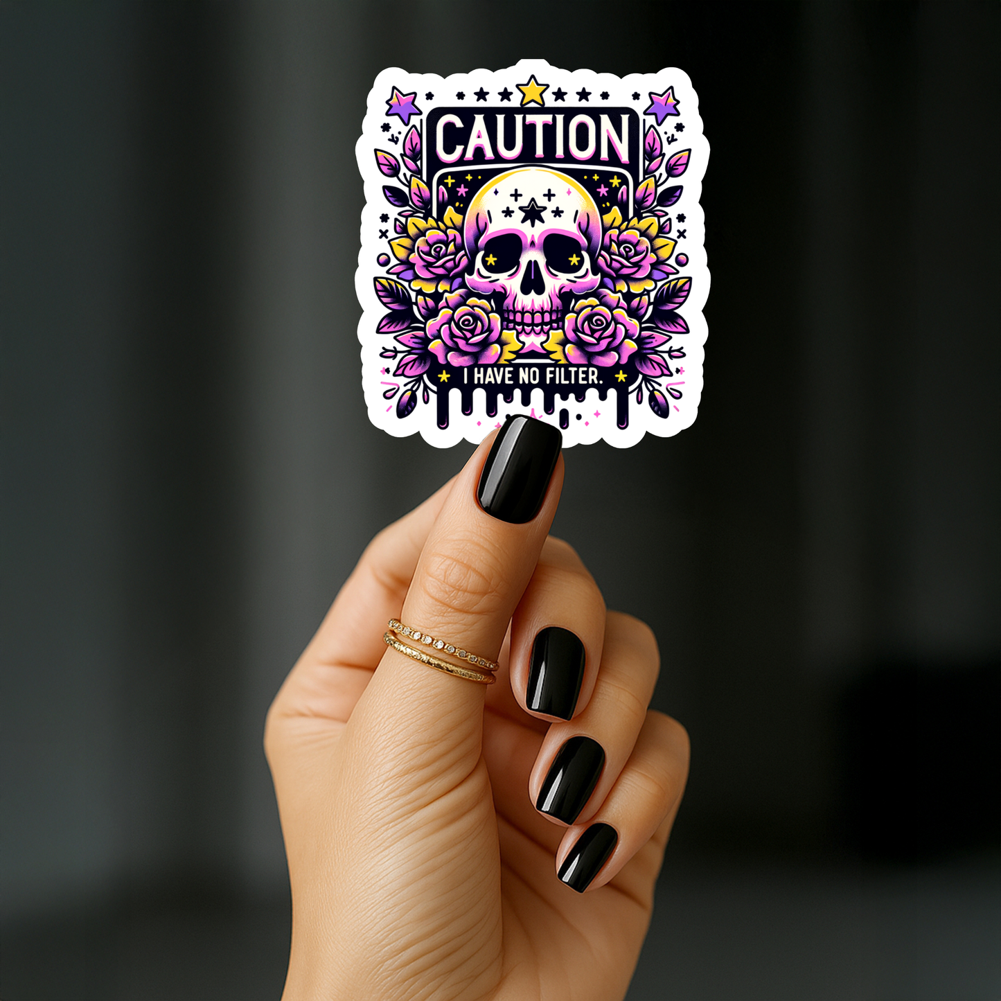 Caution i have no filter Sticker