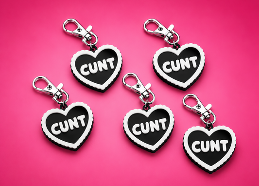 Black Cunt Keyring